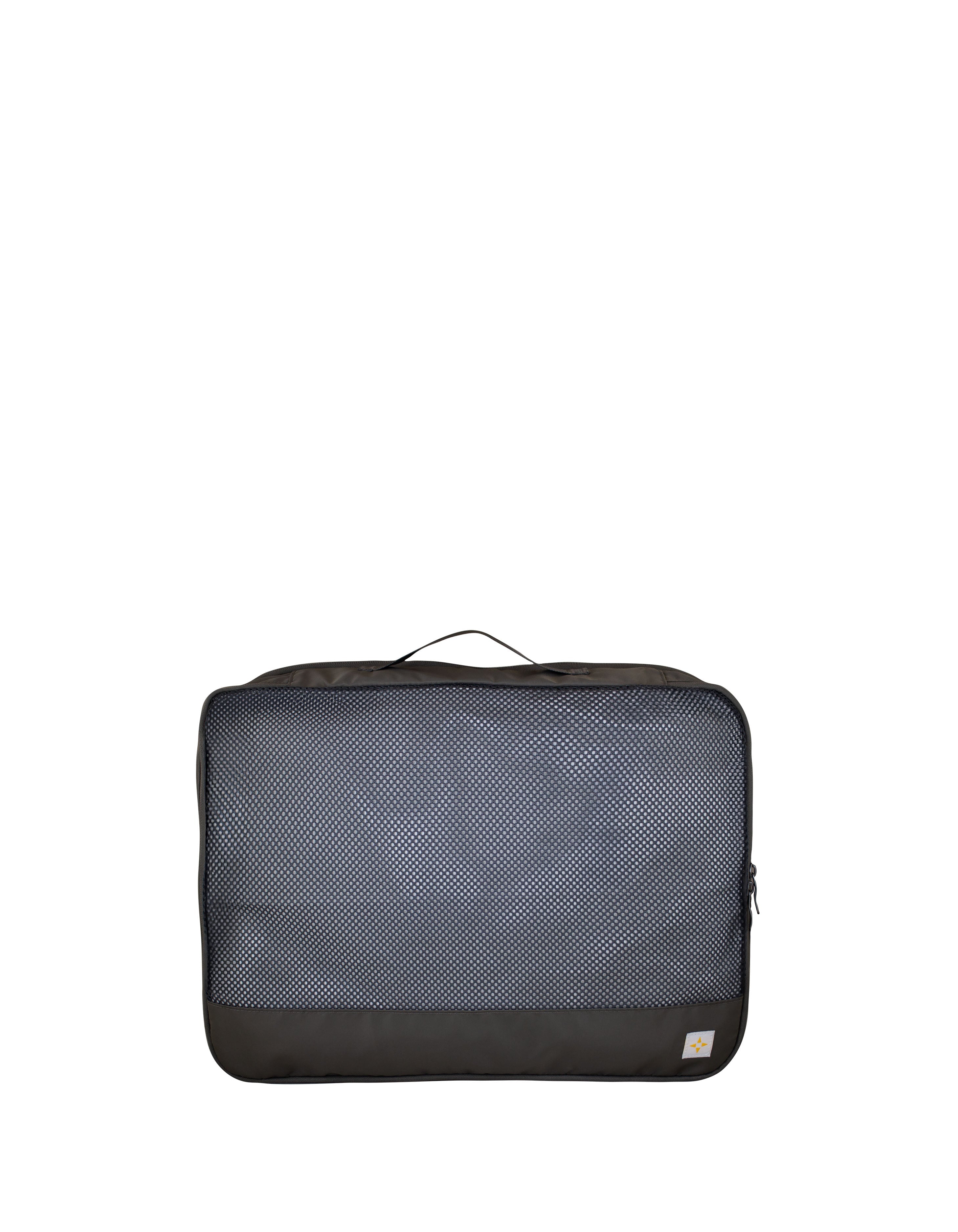 3-PCS COMPRESSIBLE PACKING CUBE SET WORLD TRAVELLER Grey Packing Cube Set