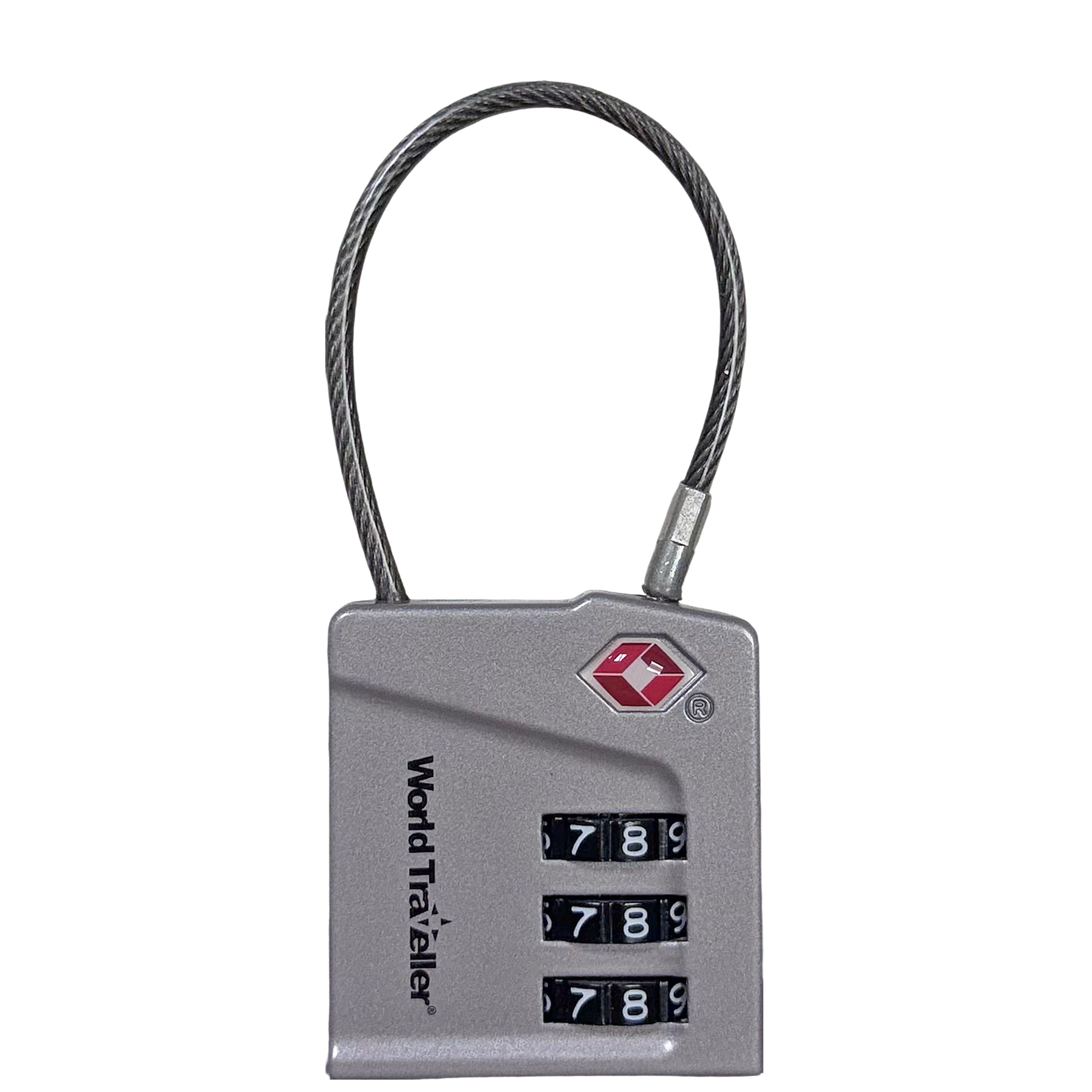 DIAL CABLE TSA LOCK World Traveller Grey OS