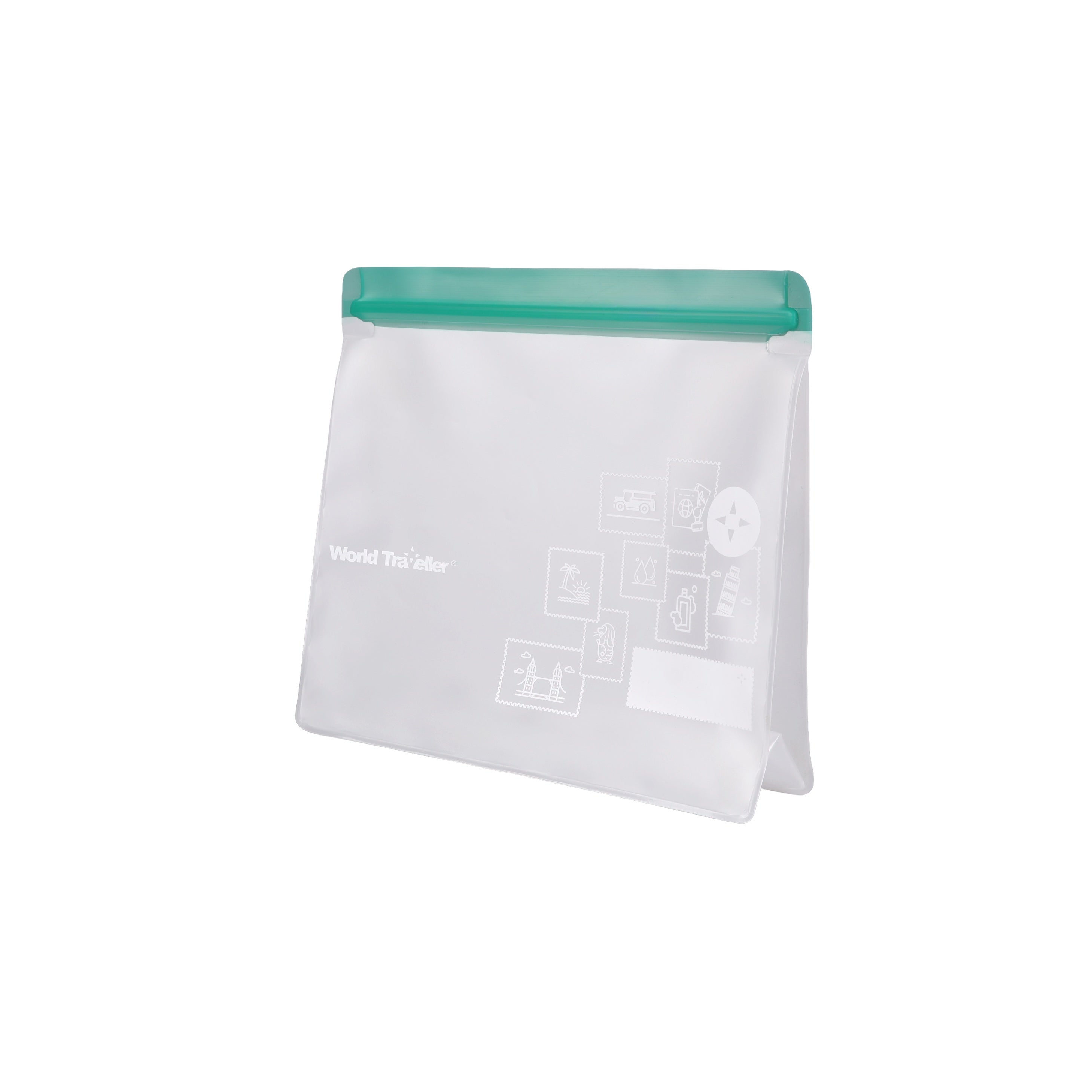 WORLD TRAVELLER RESEALABLE POUCH SET ORGANIZER/PACKING CUBES