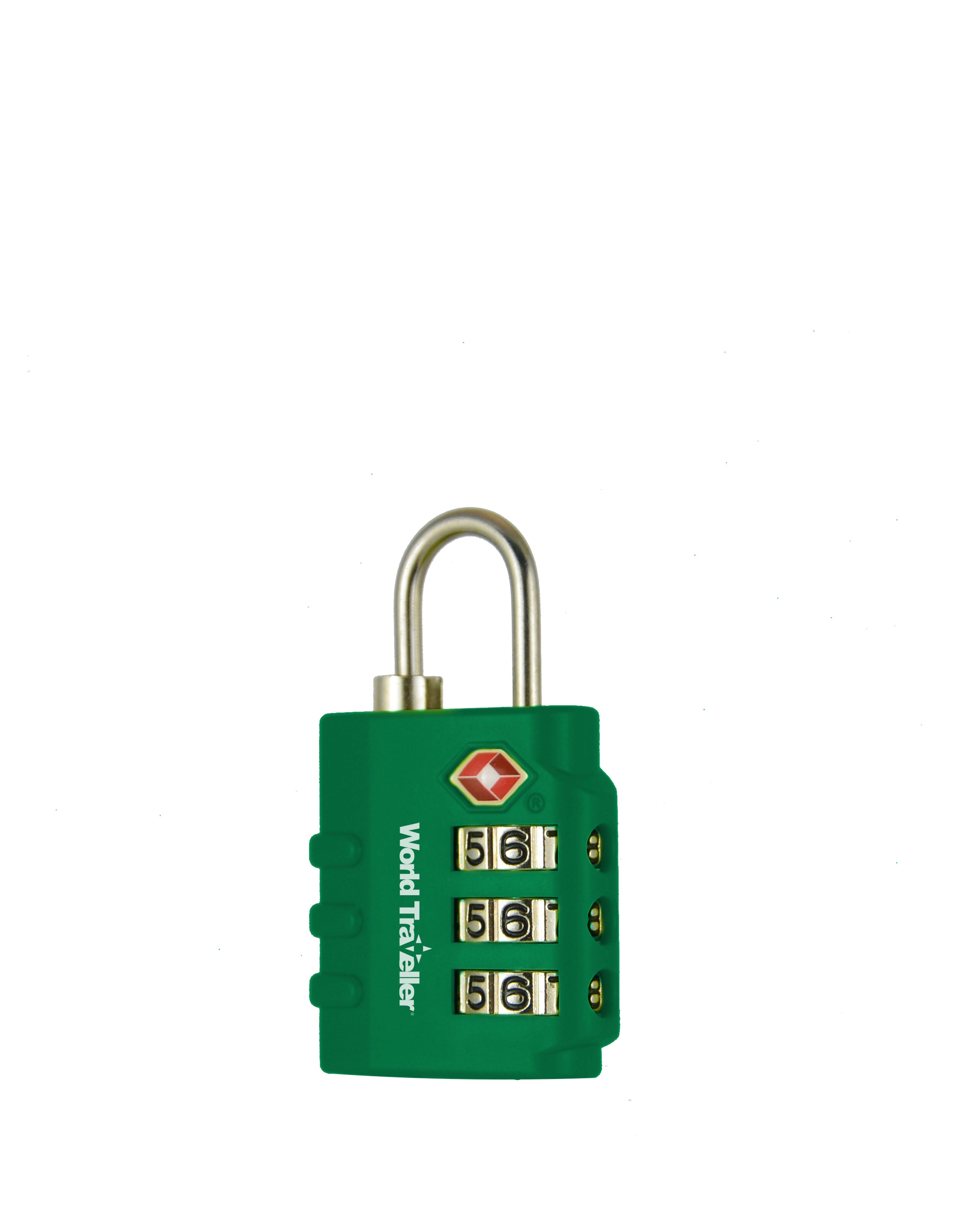 3-DIAL TSA LOCK WORLD TRAVELLER Green TSA Lock