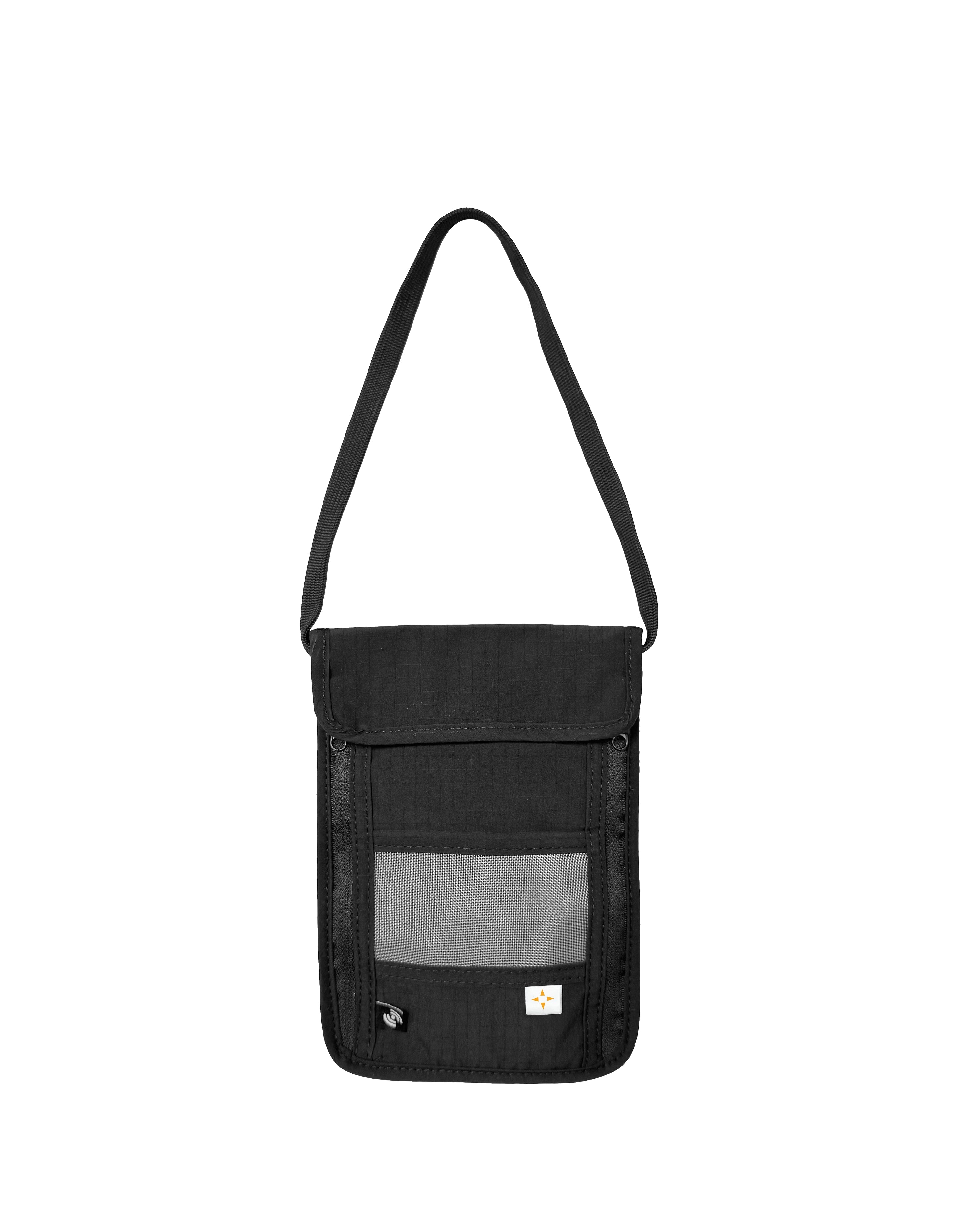 RFID NECK STASH WORLD TRAVELLER Black Neck Stash