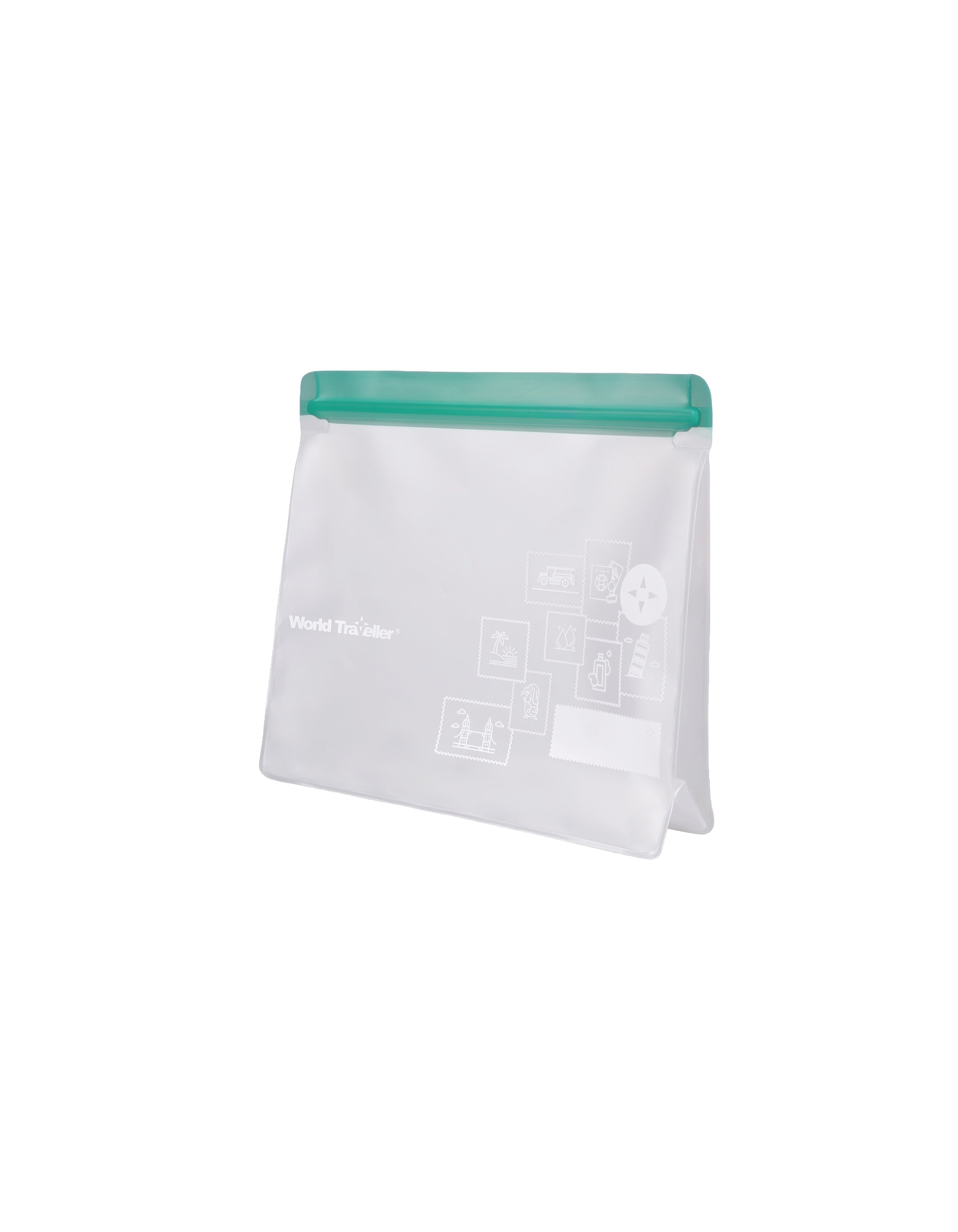 WORLD TRAVELLER RESEALABLE POUCH SET ORGANIZER/PACKING CUBES