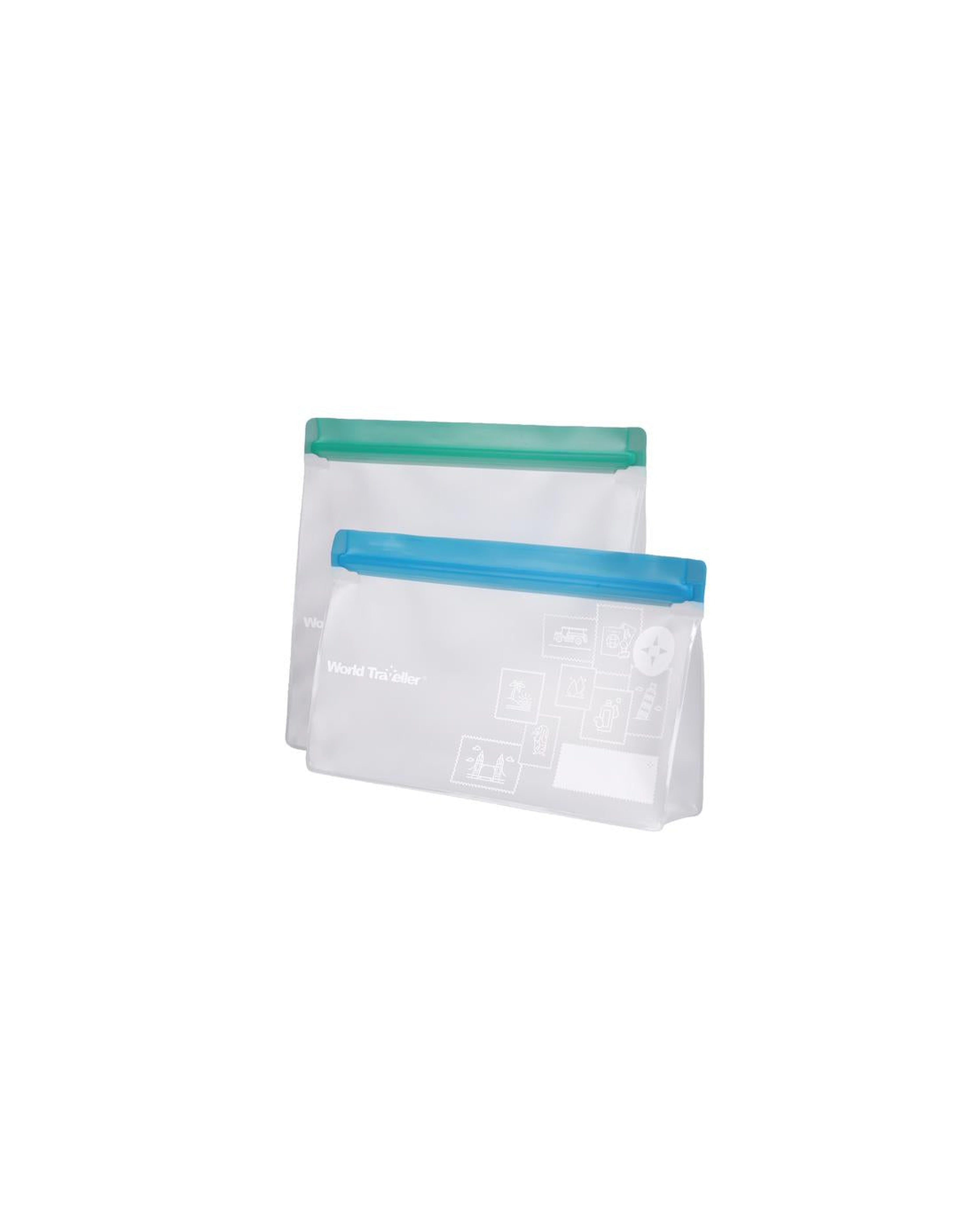 WORLD TRAVELLER RESEALABLE POUCH SET ORGANIZER/PACKING CUBES GWP